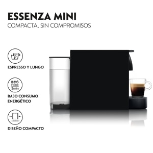 Cafetera Nespresso Essenza Mini Black + Espumador de Leche