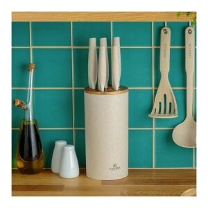 Viners Organic Natural Knife Block Set | 6-Piece