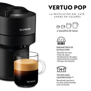 Cafetera Nespresso Vertuo Pop Negra